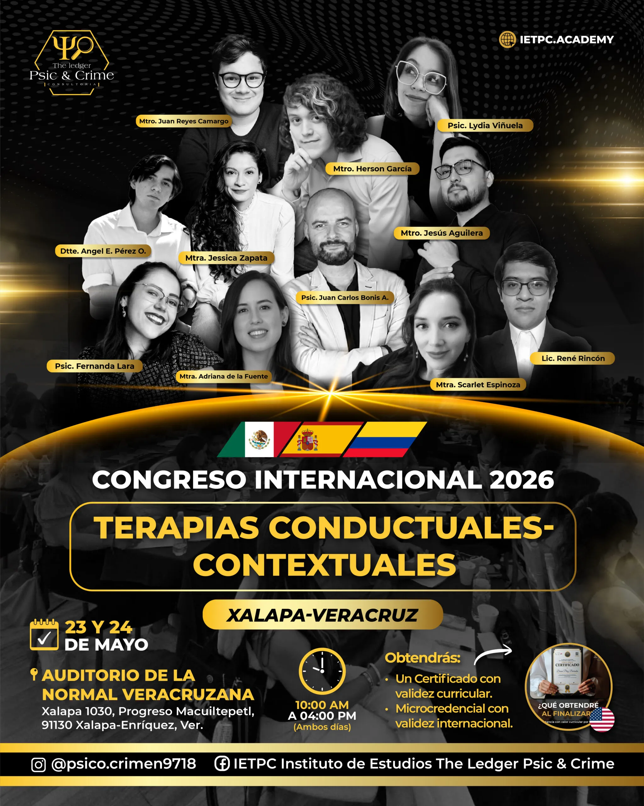 Cartel del Congreso Internacional IETPC Xalapa